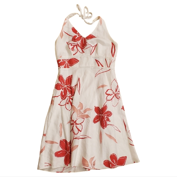 Ann Taylor Dresses & Skirts - Ann Taylor vintage Halter dress floral lined sz 6P